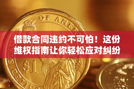 北京借款合同违约不可怕！这份维权指南让你轻松应对纠纷